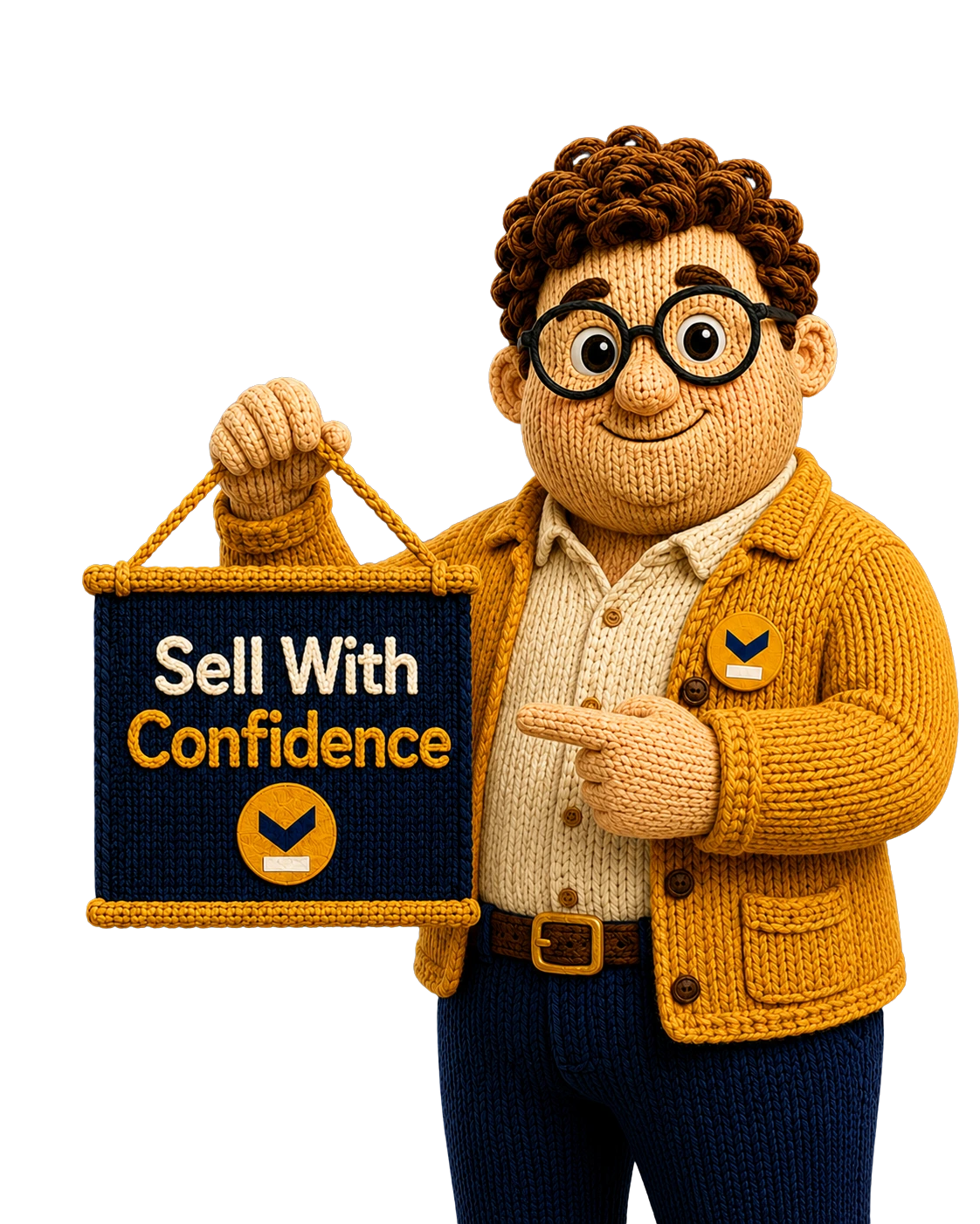 YourPropertyCheck knitted mascot