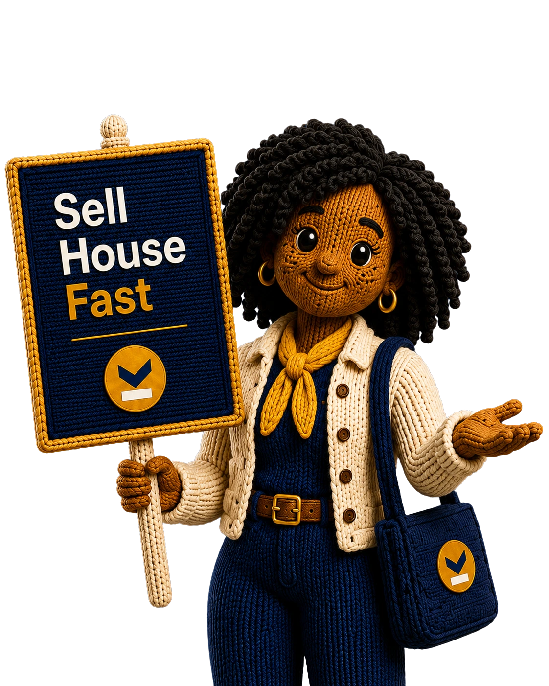 YourPropertyCheck knitted mascot